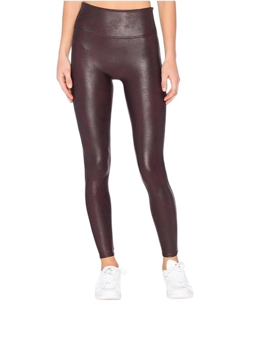 Spanx Faux Leather Leggings
Size M Wine/ Burgundy
